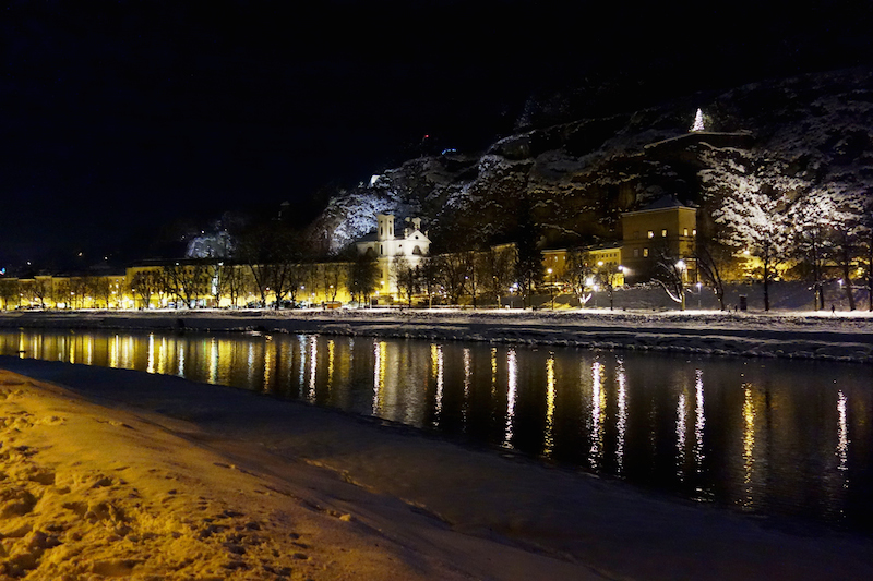 Salzburg Winter Nacht
