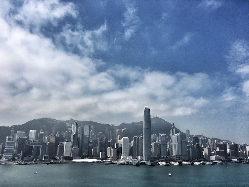 skyline hongkong island