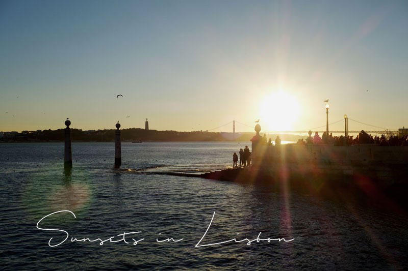 Sonnenuntergang-Lissabon