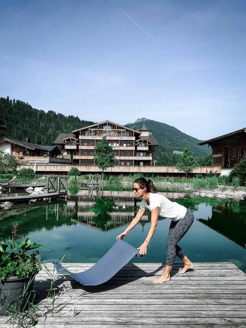 Yoga in den Bergen: Puradies Leogang